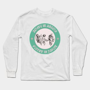 BELIVE IN ANGELS Long Sleeve T-Shirt